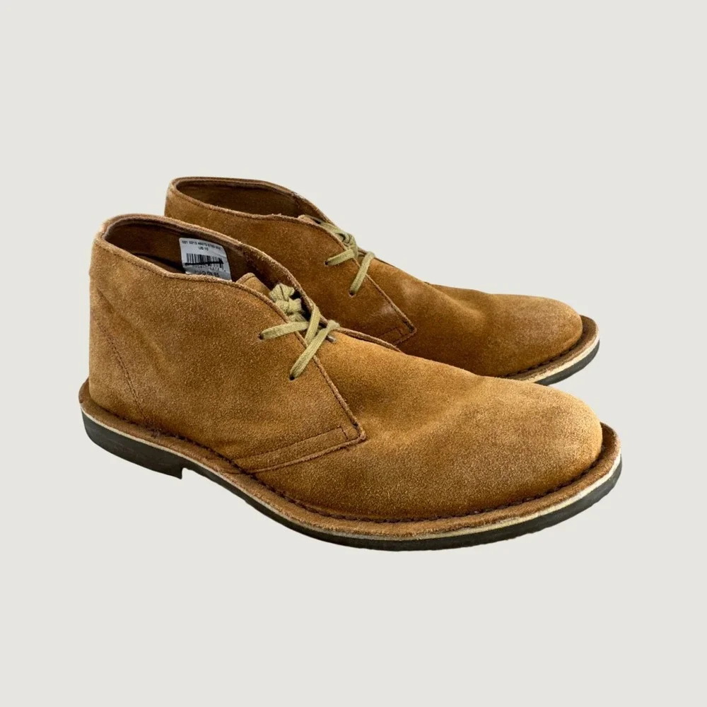 American Eagle Desert Chukka Boots Mens 10 Tan Suede‎ Crepe Sole Casual Indie